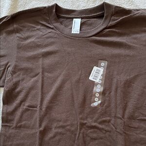 NWT American Apparel Brown Short Sleeve Tee